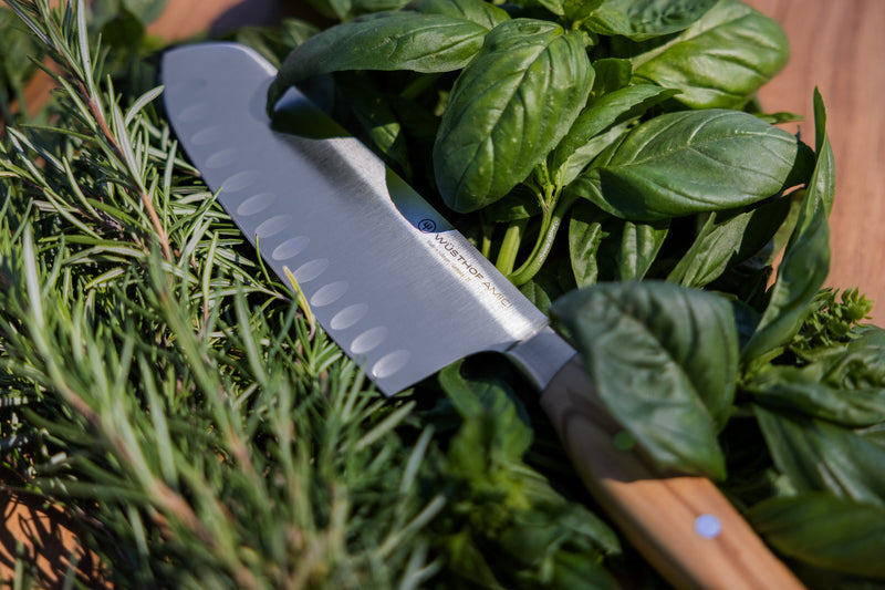 Wüsthof | Amici Santoku, Hollow Edge, 7 inches