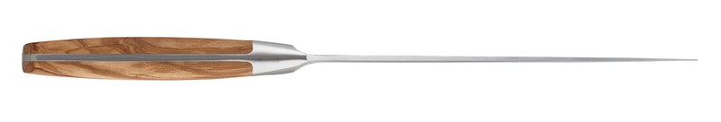 Wüsthof | Amici 5 Serrated Utility Knife, a long, pointed kitchen tool, ideal for slicing. Perfect addition to Athens Cooks' curated kitchen collection.