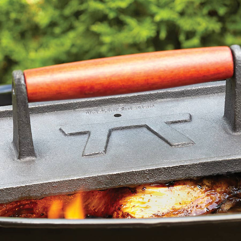 Outset | Rectangular Grill Press, Cast Iron