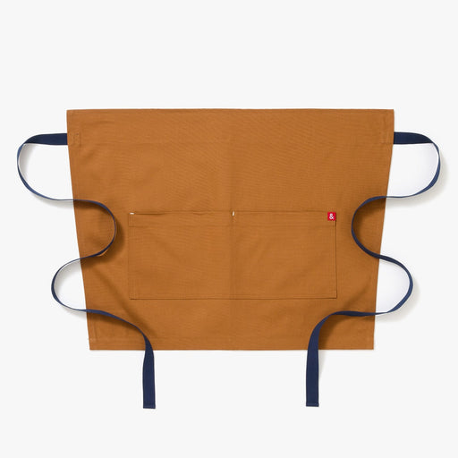 Hedley & Bennett Cafe Bistro Half Apron, Denver Brown — front view