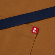 Hedley & Bennett Cafe Bistro Half Apron, Denver Brown — construction detail