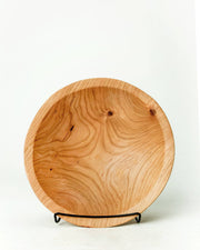 Petermans Boards and Bowls Inc. - 13 CHERRY ROUND BOWL, a luxurious hardwood serving bowl perfect for small families, ideal for salads or popcorn.