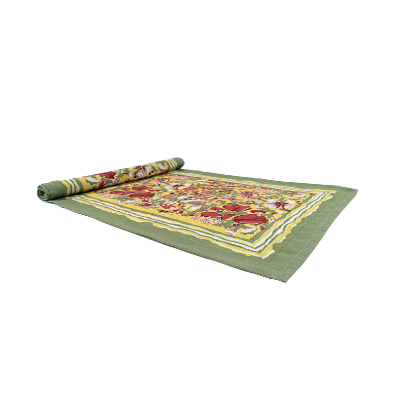 Couleur Nature | Jardin Table Runners, Red & Green