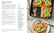 Penguin Random House LLC - Skinnytaste High Protein recipe spread featuring Spicy Salmon Sushi Bake with a photo of the baked dish and detailed cooking instructions.
