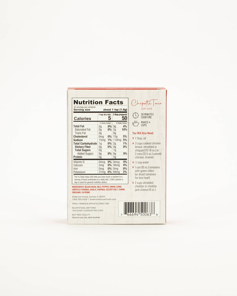 Anderson House | Frontier Soups, Chipotle Taco Dip Mix
