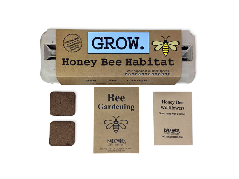 Backyard Safari Company | Honey Bee Habitat Grow Kit