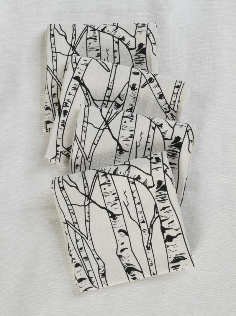 Hearth and Harrow | Nest Tea Towel - Organic Cotton - Bird's Nest - Dark Blue