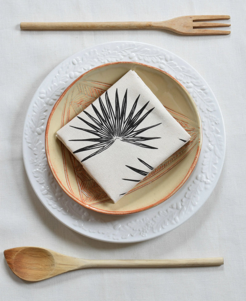 Hearth and Harrow | Nest Tea Towel - Organic Cotton - Bird's Nest - Dark Blue