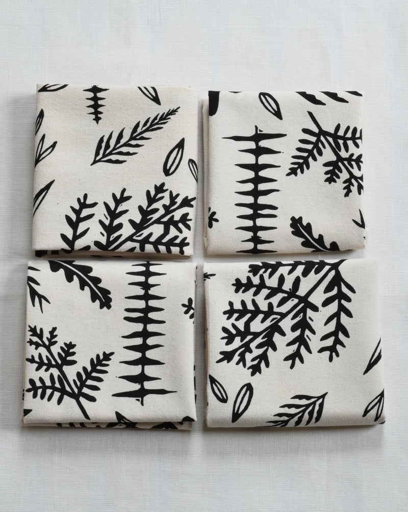 Hearth and Harrow | Nest Tea Towel - Organic Cotton - Bird's Nest - Dark Blue