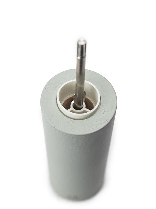 Peugeot Boreal Salt Mill in sage green, featuring a wood design with adjustable grinding settings, perfect for matching with Boreal pepper mills.