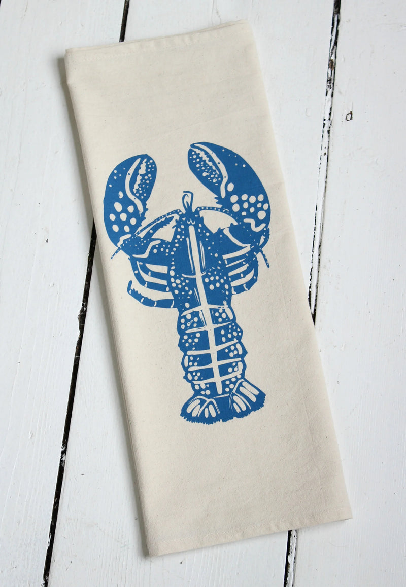 Hearth and Harrow | Lobster Tea Towel - Organic Cotton - Red - Eco-Friendly