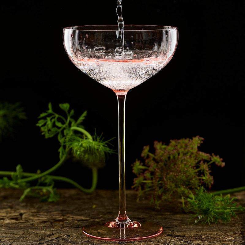Caskata | Quinn Rose Coupe Glasses | Set of 2.