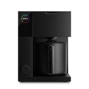 FELLOW - Aiden Precision Coffee Maker: Matte Black, featuring a sleek design with a black lid and handle, ideal for precise pour-over style coffee brewing.