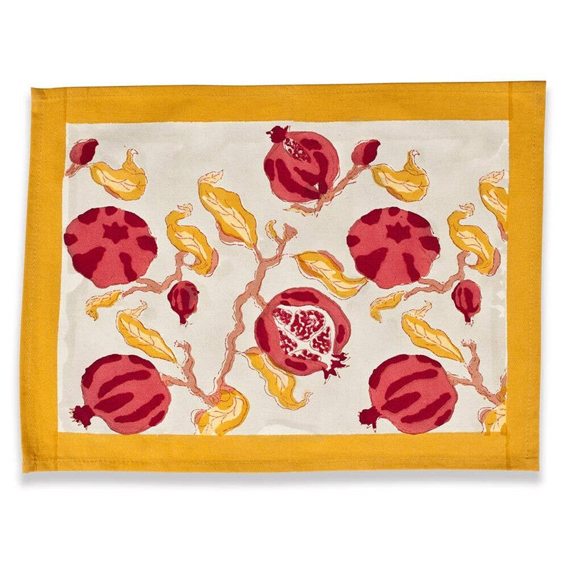 Couleur Nature - Pomegranate Yellow/Red Mats - Set of 6