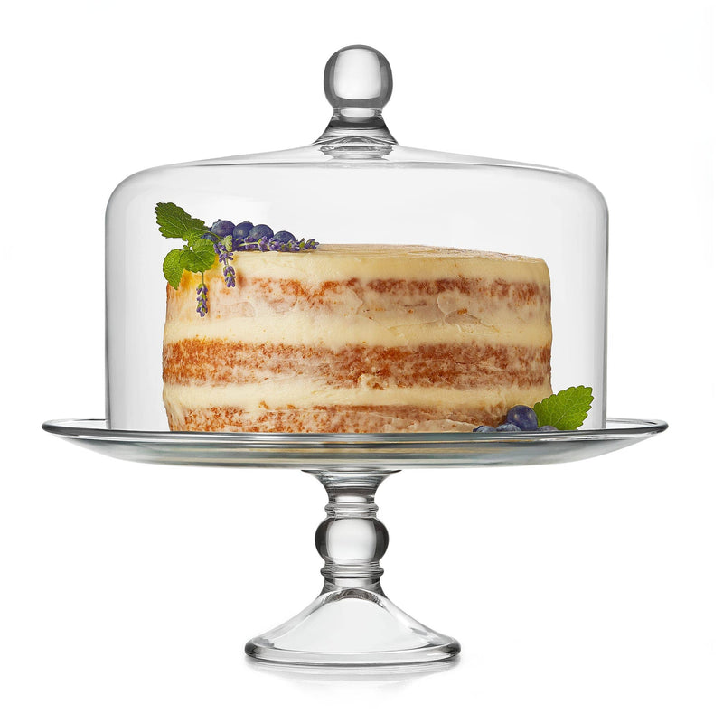 Glass Cake Stand with Dome
