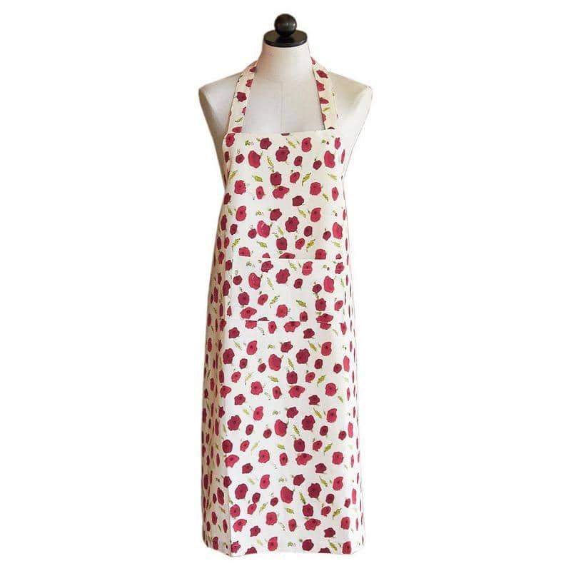 Couleur Nature | Poppies Apron, Red & Green