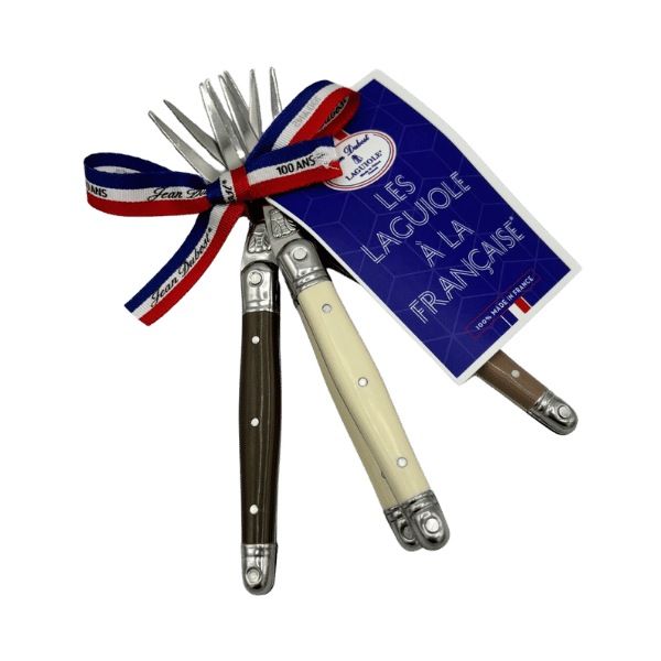 The French Farm - Jean Dubost 4 Cocktail Fork Linen