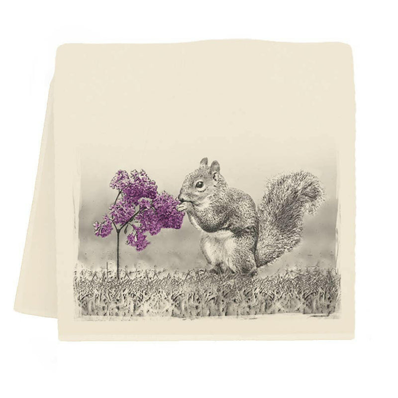 Eric and Christopher | American Woodlands Collective Tea Towel - Fox, crafted from 100% pre-shrunk flour sack cotton, screen printed and sewn in Bucks County, PA.