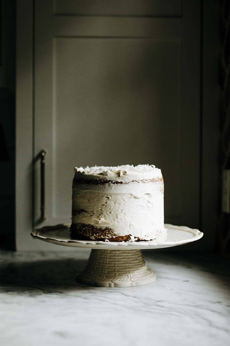 Provvista Designs | Basket Jubilee Cake Stand, White