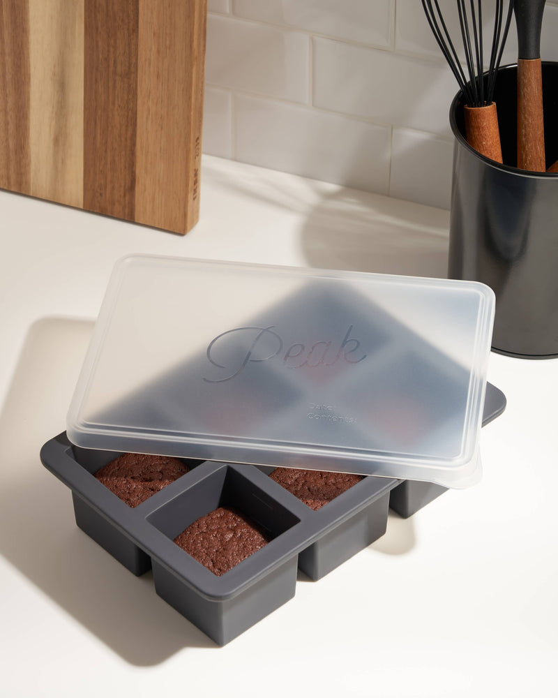 W&P | Cup Cube Silicone Food Storage Meal Prep: Blue / 6 Cube
