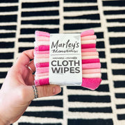 Marley's Monsters Cloth Wipes - Earthy Rainbow, 100% cotton flannel wipes perfect for versatile use, offering a sustainable alternative for various household needs.
