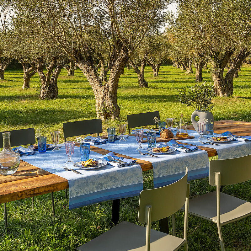 Le Jacquard Francais |  Bucolique Tablecloth, Beige, 69" x 69"