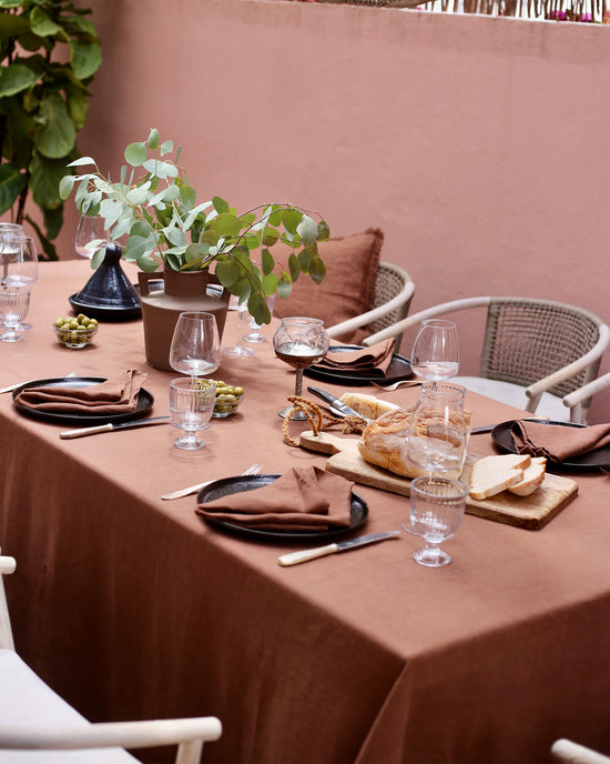 Magic Linen |Set of 2 Linen Napkins Chocolate Brown