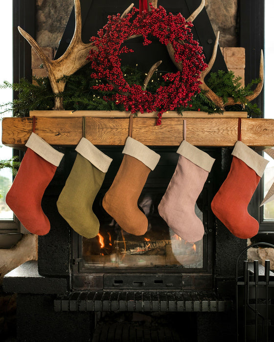 MagicLinen | Linen Christmas Stockings.