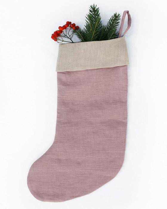 MagicLinen | Linen Christmas Stockings.