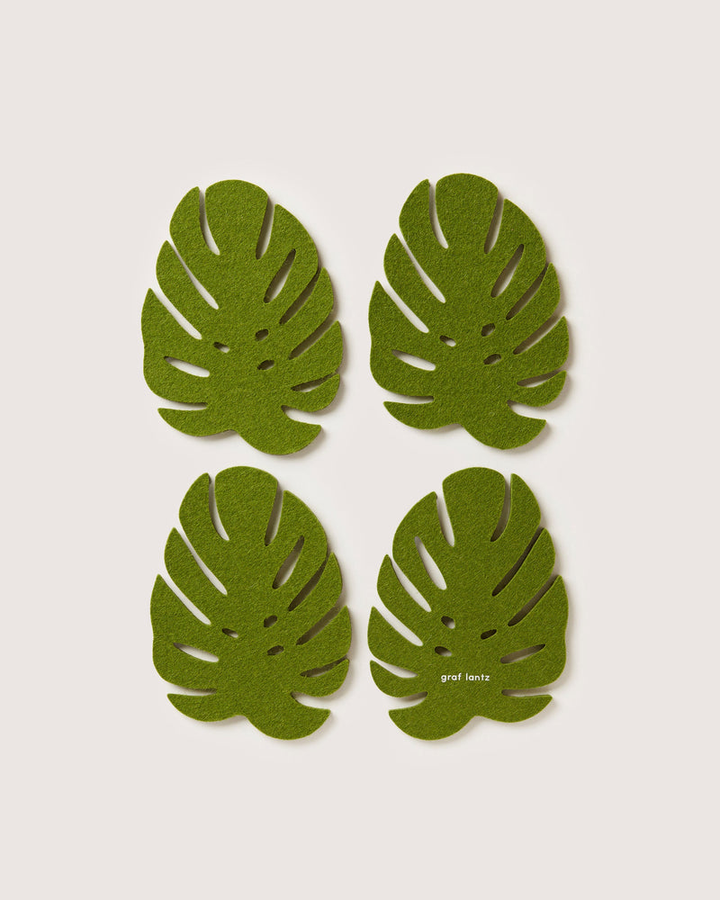 Graf Lantz | Merino Wool Monstera Coaster Set