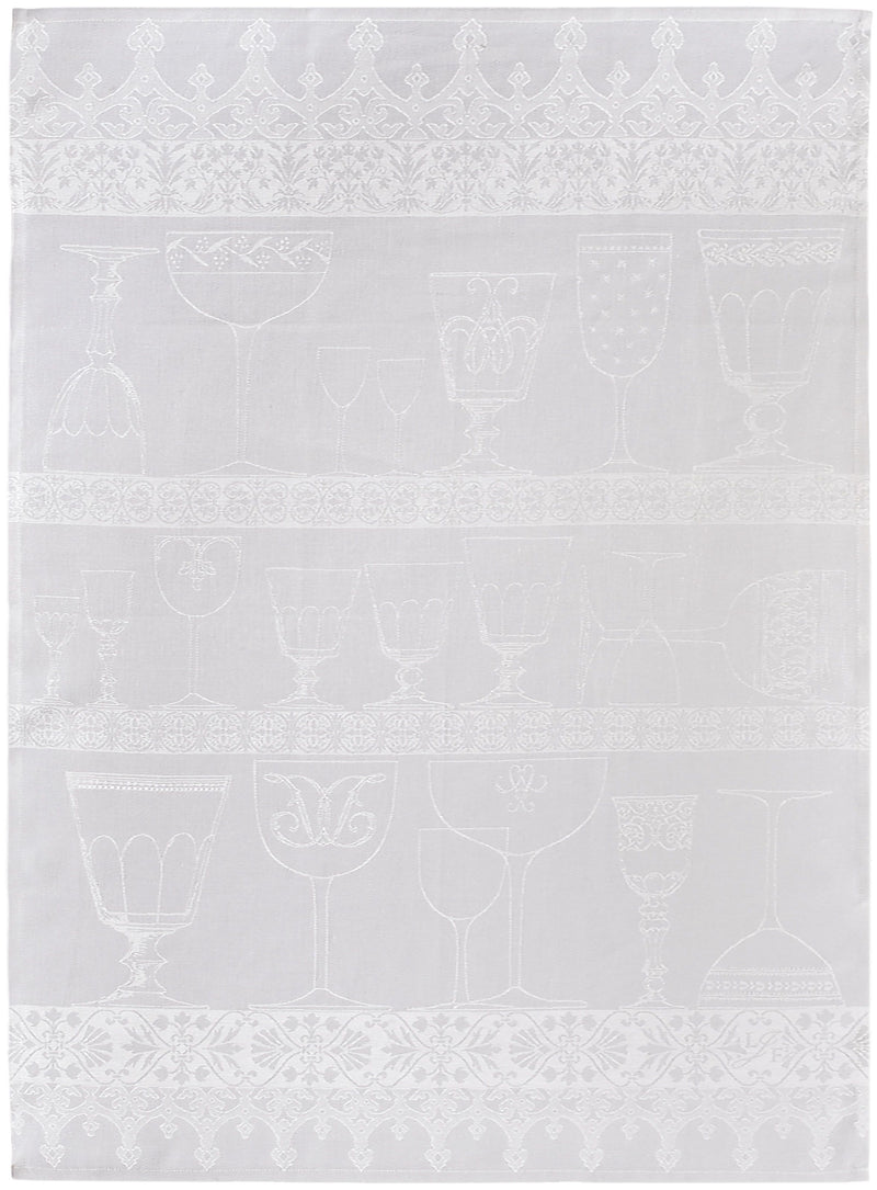 Le Jacquard Francais | Linen Crystal Towel, Blackpepper