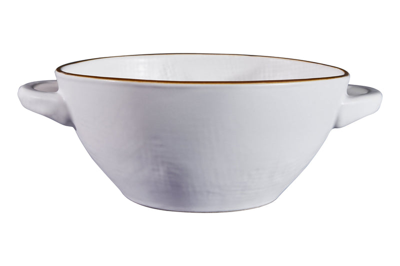 Novita | Mediterranean Stoneware Soup Bowl - White