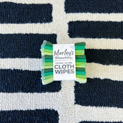 Marley's Monsters | Cloth Wipes - Earthy Rainbow: 100% cotton flannel wipes for versatile use, offering a sustainable alternative for everyday cleaning tasks.