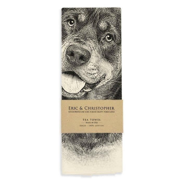 Eric and Christopher | Rottweiler Tea Towel.