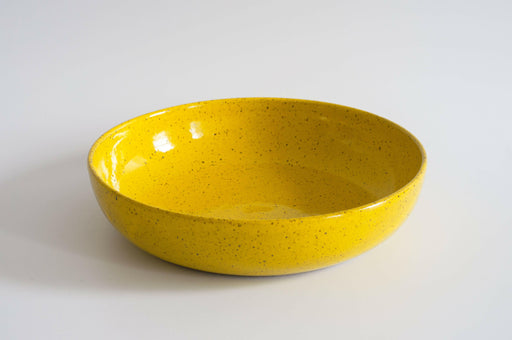 RachaelPots | Large Pasta Bowl - White, hand-thrown in Brooklyn, ideal for serving pasta or mashed potatoes, perfect for family dinners and meal gatherings.