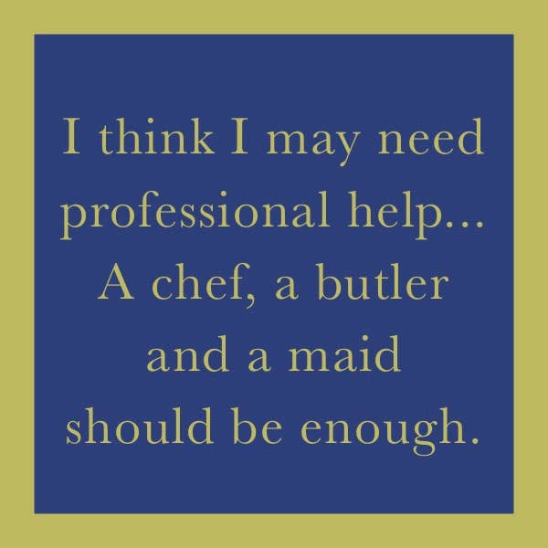 Drinks on Me - COASTER Professional Help features a witty typographic design, perfect for adding humor and charm to your kitchen or bar decor.