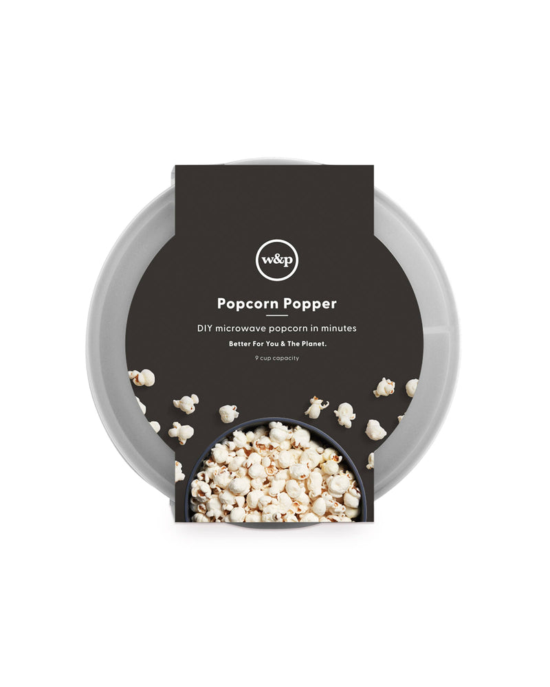 W&P | Standard Size Popcorn Popper - Silicone Reusable Maker: Red / Standard