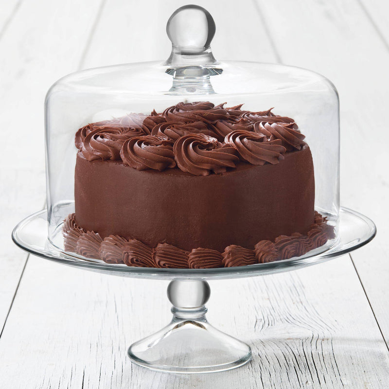 Glass Cake Stand with Dome
