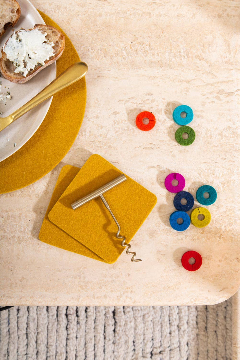 Graf Lantz | Wine-O's Merino Wool Felt Round Wine Markers