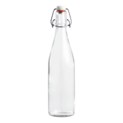 Le Parfait 500ml French glass bottle with swing-top stopper, ideal for fermenting or storing beverages, featured at Athens Cooks, a specialty kitchen store.