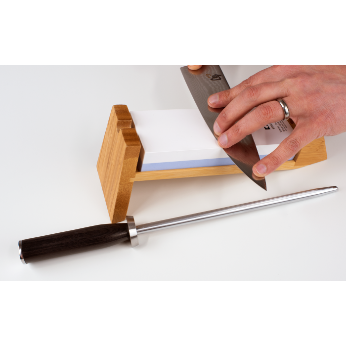 Shun | 3 Piece Whetstone Sharpening System.