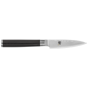 Shun Classic Knife Series - 9 Honing Steel - Blonde, featuring a Damascus-pattern stainless steel blade and dark wooden handle, perfect for precision in kitchen tasks.