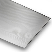 Shun | Classic Vegetable Cleaver, 7 inches, featuring a Damascus-style steel pattern and chamfered edges, ideal for precise vegetable and protein preparation.