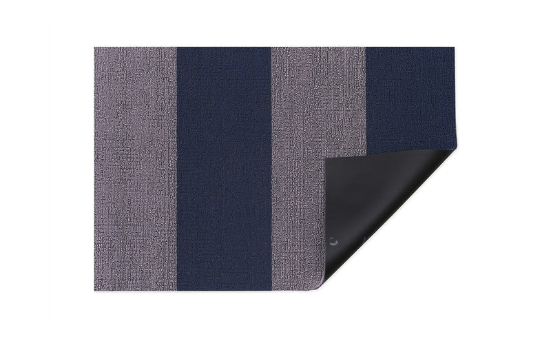 Chilewich | Duo Stripe Shag Mats - Berry - 24" x 36"