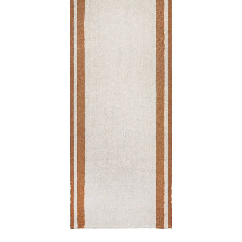 Couleur Nature - Gordes Natural & Tobacco Runner: 20x72