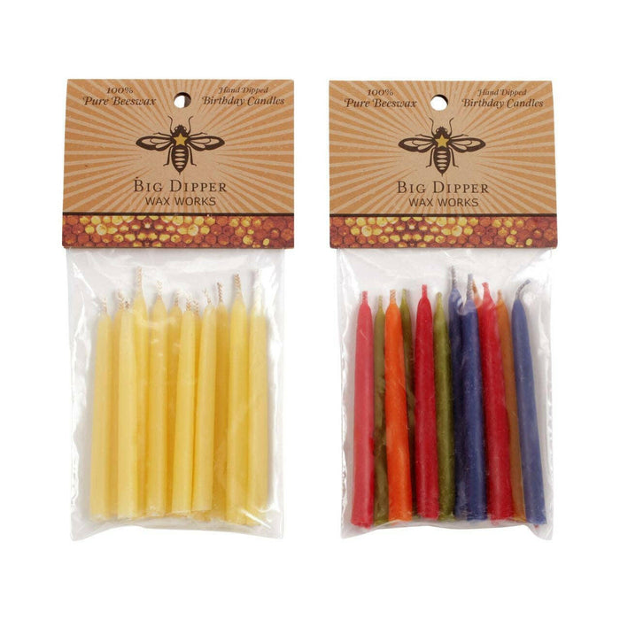 Big Dipper Wax Works | Beeswax Birthday Candles.