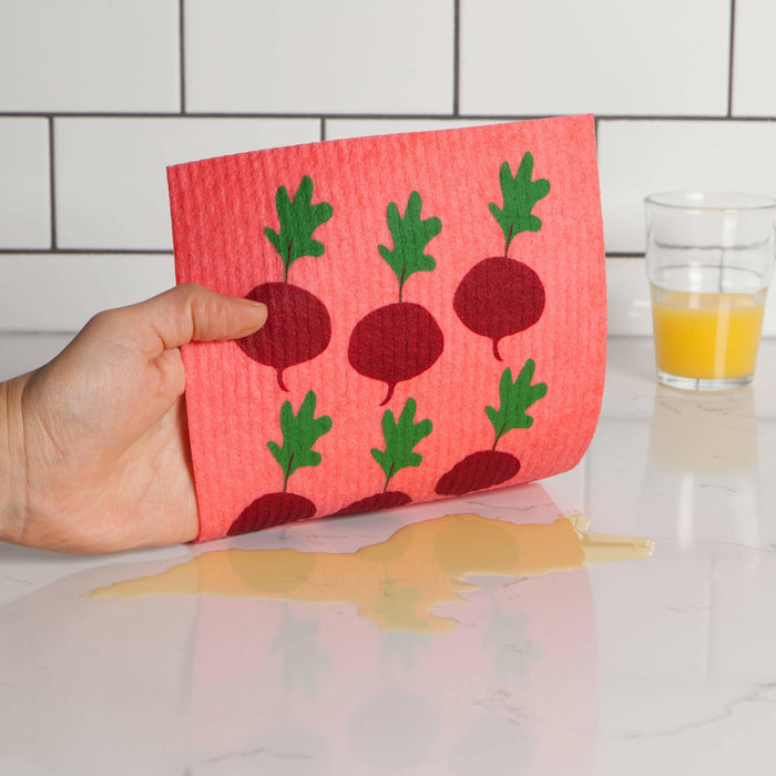 Ecologie | Radishes Swedish Dishcloth.