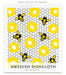 Bespoke Provisions - Bees on Honeycomb Swedish Dishcloth.