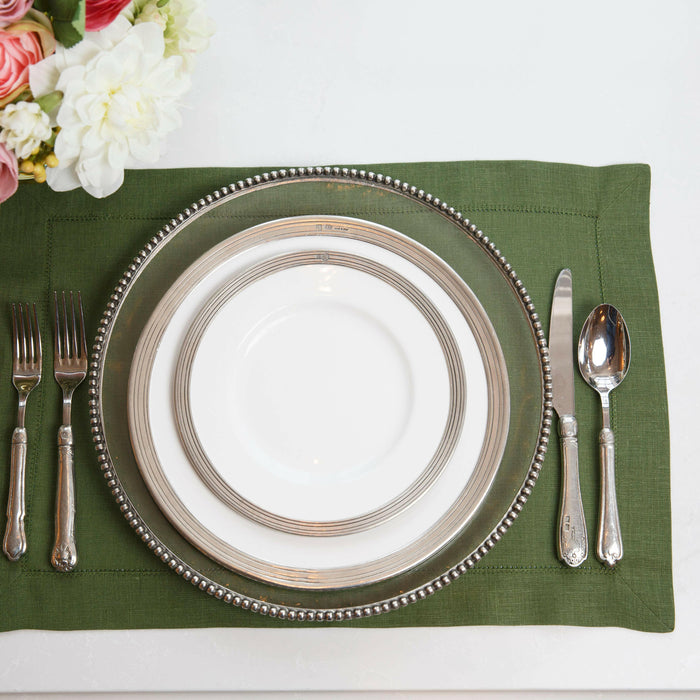 Crown Linen Designs | Hemstitch Placemat.