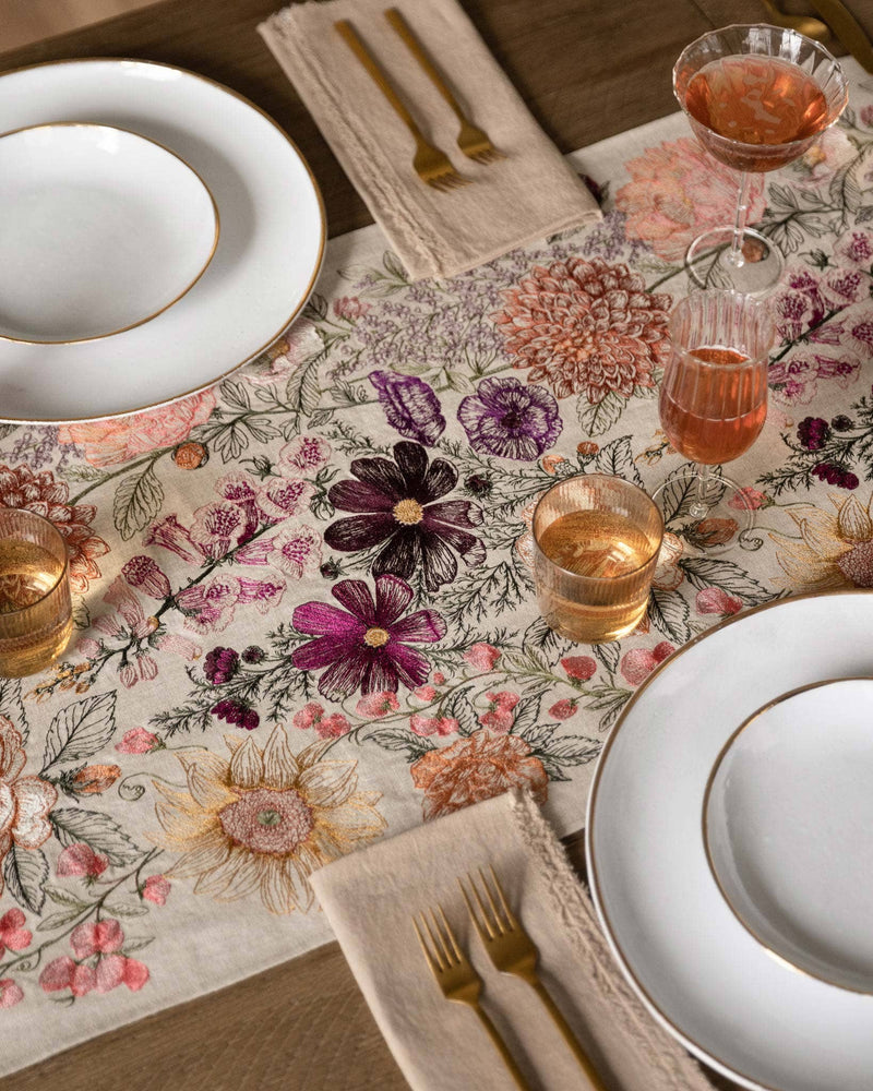 Coral & Tusk | Paradise Garden Table Runner, 91" × 18"